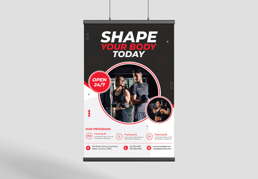 Fitness Gym Poster Layout