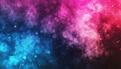 Obraz premium Abstract Cosmic Nebula with Pink and Blue Hues