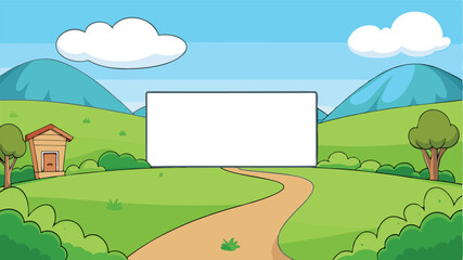 Fototapeta premium Expansive Green Meadow Landscape: Perfect for Backgrounds and Nature Scenes