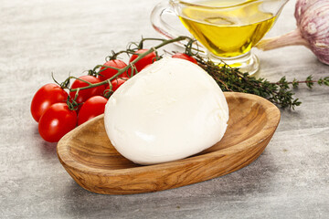 Round Mozzarella young cheese ball