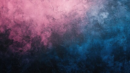 Fototapeta premium Pink and blue gradient with dark grainy texture, modern background.
