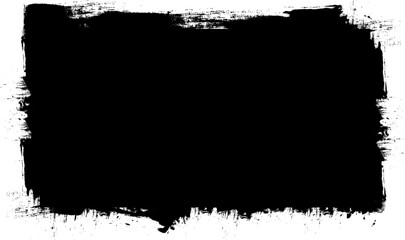 black brushed painting banner label artistic grunge graphic abstract background
