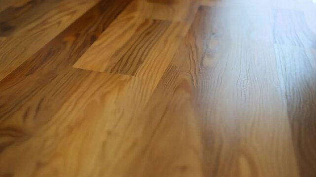 close-up texture of wooden parquet with natural pattern. Video 4k
