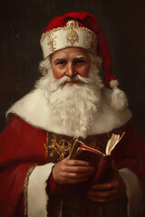 Saint Nicholas Day. Holiday illustration.