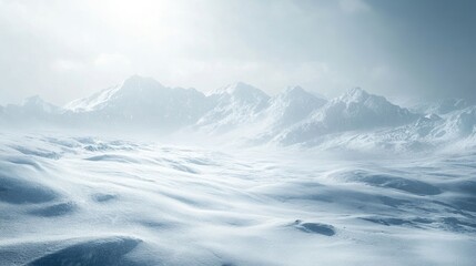 Snowy texture background featuring a pristine untouched landscape