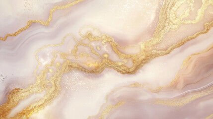 Abstract Marble Texture with Gold Veins, Background, Pattern, Design