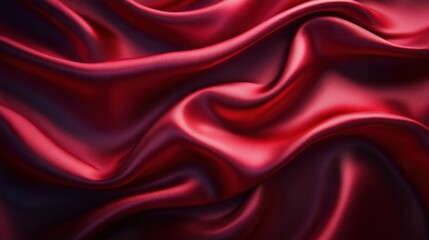 Obraz premium Red Silk Fabric Texture