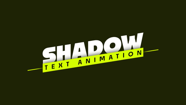 Shadow Text Animation | Typography That Reflects the Serenity of Natural Landscapes