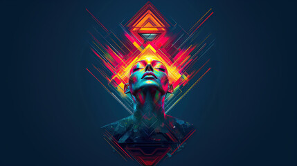 Creative portrait of a person