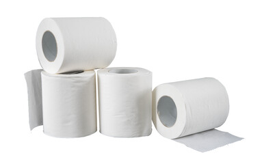 stack of roll tissue isolated