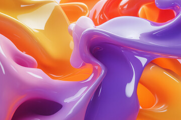 Abstract background of liquid paint plastic 