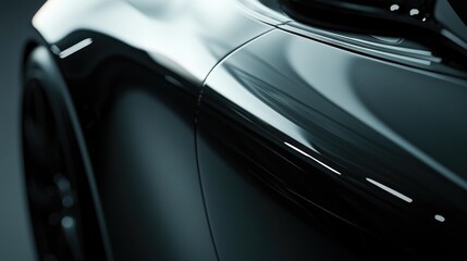 Detailed Close Up of a Tinted Black Vehicle
