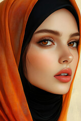 Naklejka premium World hijab day Febryary 1st.
