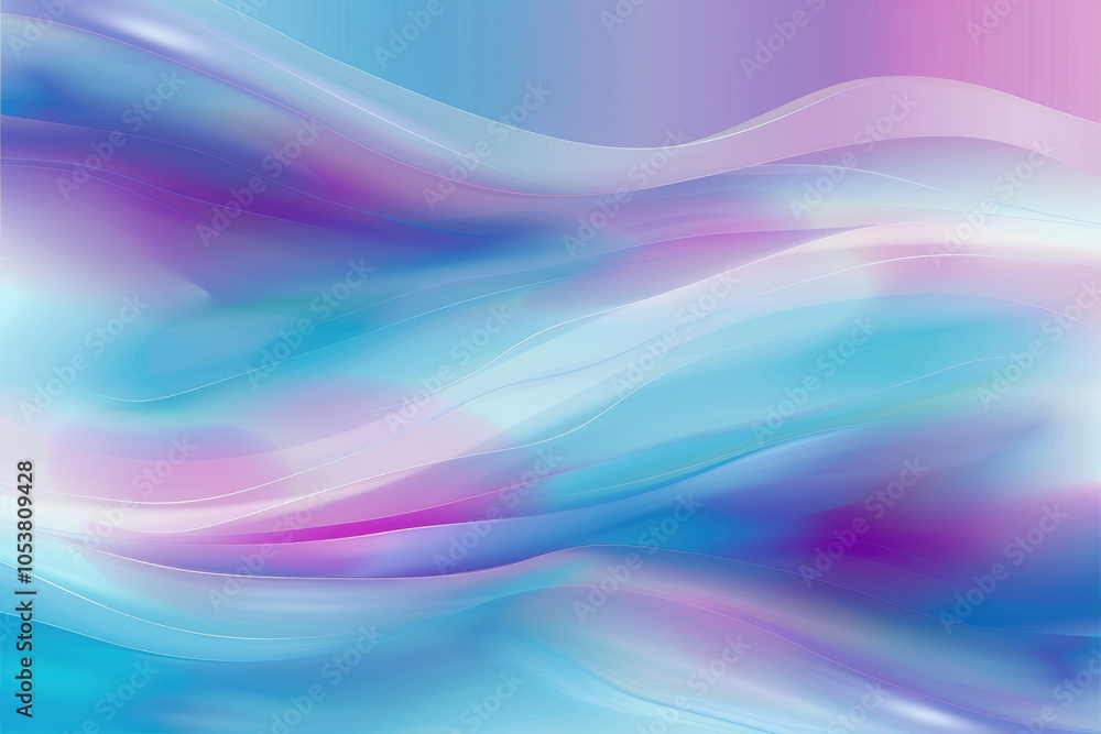 Poster a serene and pastel-themed dynamic flow of colors merging smoothly on a gradient background, creatin