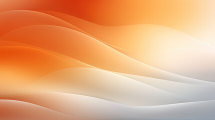 An abstract design featuring vibrant orange waves intertwined with white tones, creating a warm and dynamic visual flow.