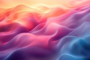 Obraz premium Abstract wavy background in soft pastel colors.