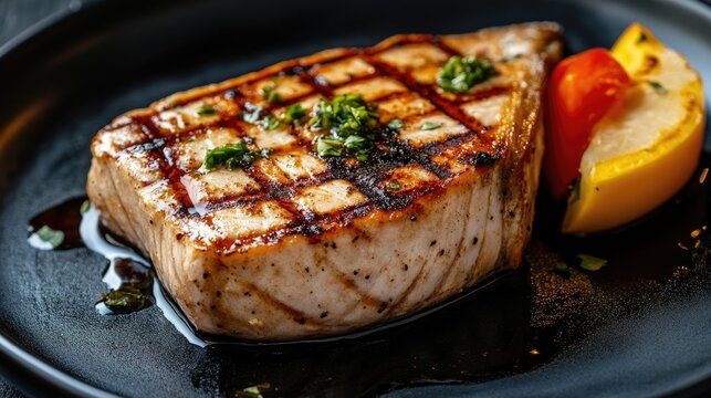 Gourmet grilled swordfish steak perfect for upscale dining experiences