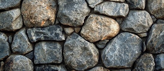 Fototapeta premium Stone Wall Made Of Granite