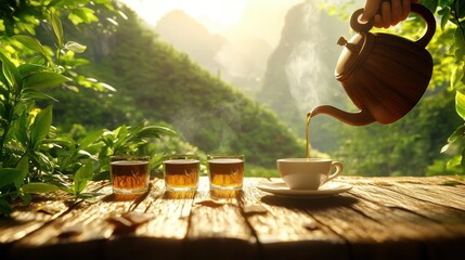 Fototapeta premium The Tea Pot in Nature