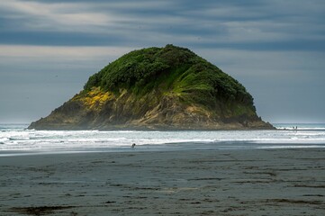Scenic View Motuotamatea Island Paritutu