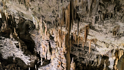Interior of Postojna cave in Slovenia
