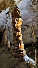 Interior of Postojna cave in Slovenia