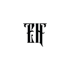 Obraz premium EH monogram logo design letter text name symbol monochrome logotype alphabet character simple logo