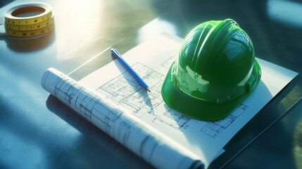 The Green Hard Hat Scene