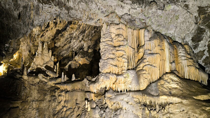 Interior of Postojna cave in Slovenia