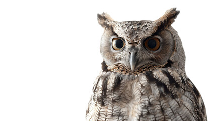 Obraz premium Soft Owl isolated on transparent background, PNG 
