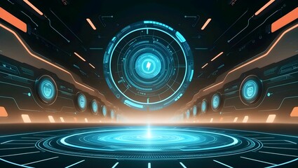 Fototapeta premium futuristic technology background