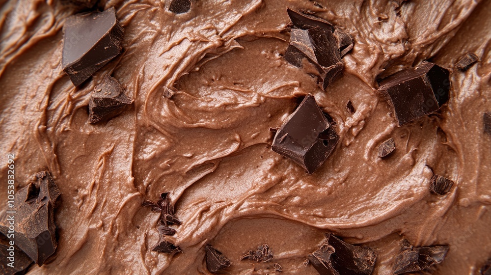 Poster close up of a background featuring whipped chocolate cookies prepared for baking