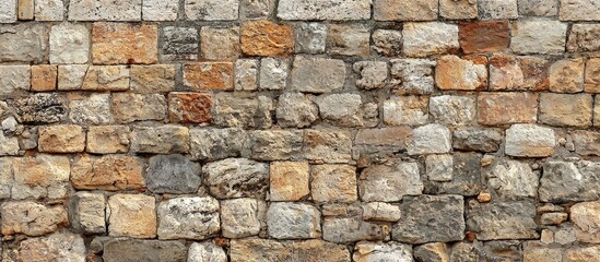 Obraz premium Large Masonry Background The Wall Of An Old Fortress