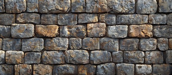 Obraz premium Large Masonry Background The Wall Of An Old Fortress