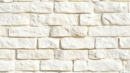 Obraz premium Cream and white textured brick wall backdrop High quality image