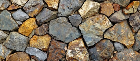 Fototapeta premium Decorative Old Small Stone Background