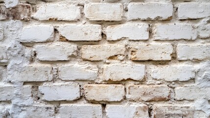 Obraz premium Cream and white textured brick wall backdrop High quality image
