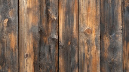 Fototapeta premium Aged brown rustic wooden texture background in a panoramic format