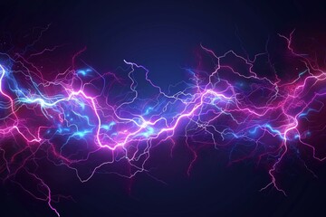 Vector Illustration Abstract Electric Lightning. Concept For Battle, Confrontation Or Fight