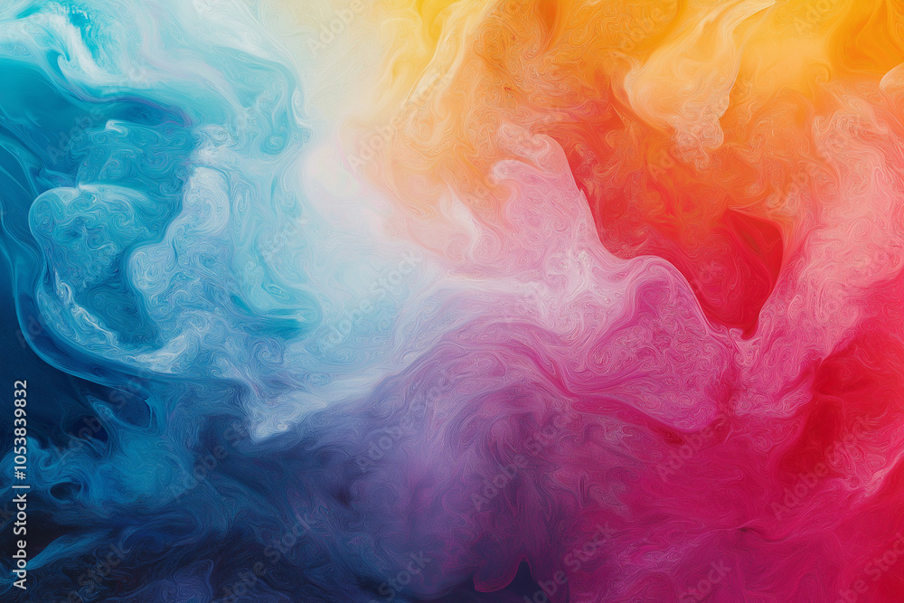 Poster abstract colorful swirling and gradient mixture