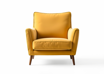 armchair in the Bauhaus style isolated on transparent background