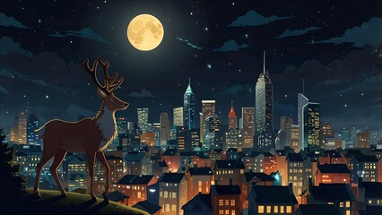 A Festive Christmas Eve in the City