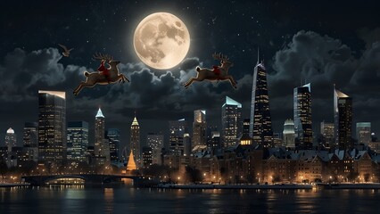 A Festive Christmas Eve in the City