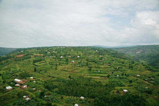 Mountain side in Rwanda