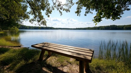 Misty Morning Lake Reverie