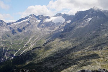 Obraz premium Panorama opening from Kreuzkogel mountain, Grossarltal, Austria