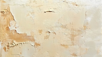 Obraz premium Beige canvas pattern oil paint texture background. Oil on Canvas. Illustration