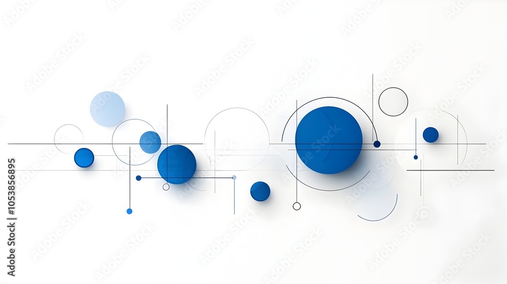 Poster Sleek and Futuristic Abstract Composition with Overlapping Translucent Circles for Dynamic Business or Tech Presentation Purposes