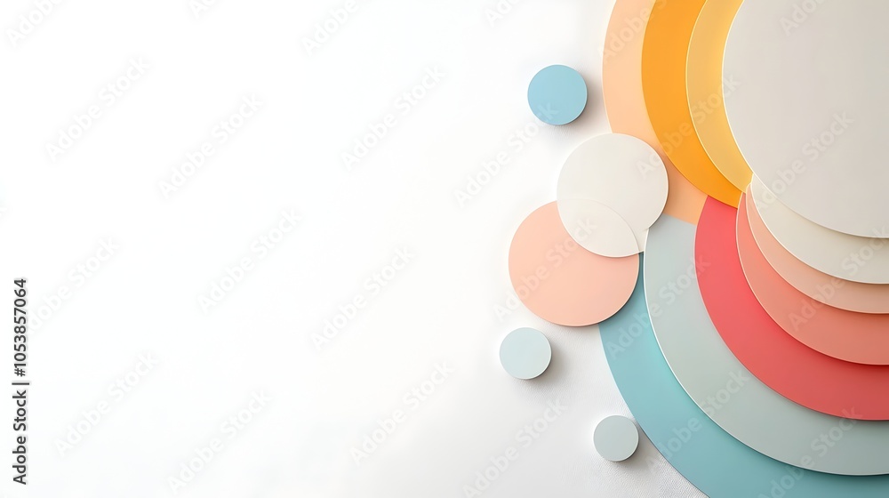 Leinwandbilder Elegant Geometric Abstract Background with Concentric Circles and Smooth Gradients Perfect for Business Presentations Technology Designs and Corporate Branding