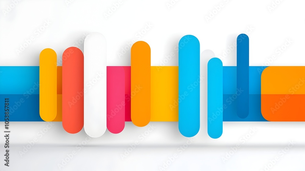 Poster bold abstract background with vibrant and colorful stripes in a dynamic pop art style perfect for cr